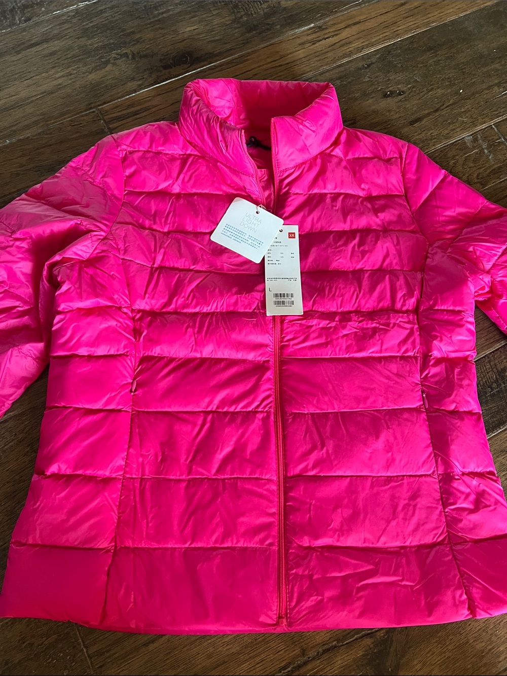 Bright Hot Pink Quilted Puffer Jacket-Brand New